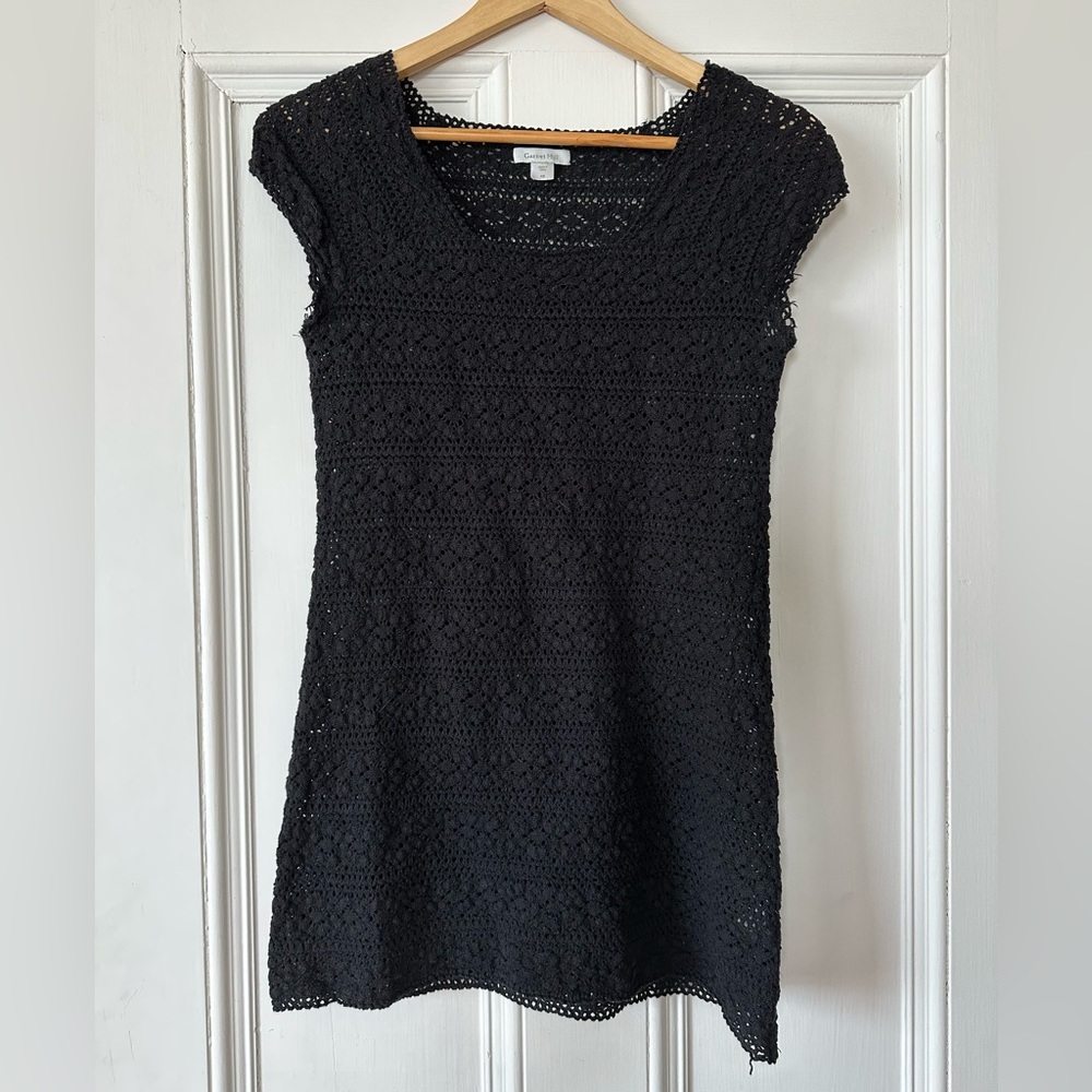 Garnet Hill crochet swim coverup